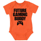 Brisco Brands Future Gaming Buddy Gamer Dad Joke Baby Romper Boys or Girls