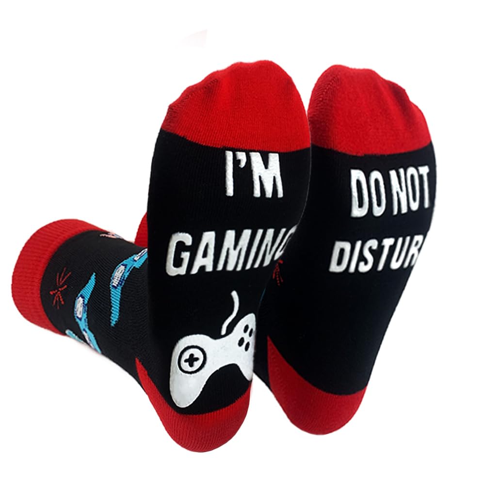 Gaming Socks Do Not Disturb I'm Novelty Boys for Men Women Gamer Youth