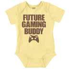 Brisco Brands Future Gaming Buddy Gamer Dad Joke Baby Romper Boys or Girls