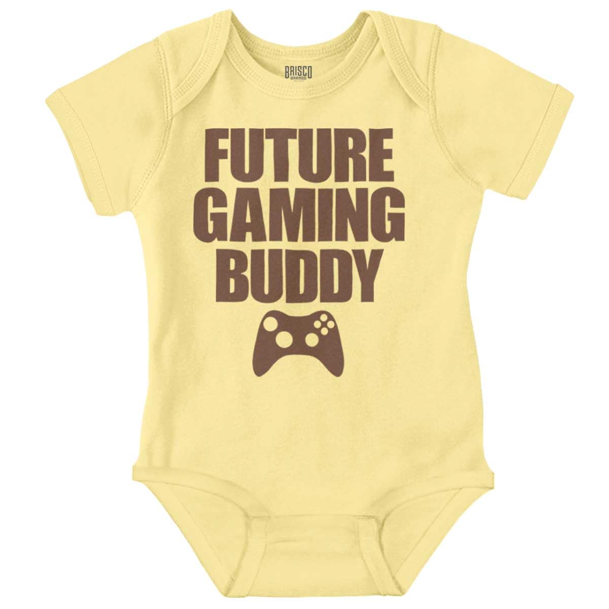 Brisco Brands Future Gaming Buddy Gamer Dad Joke Baby Romper Boys or Girls