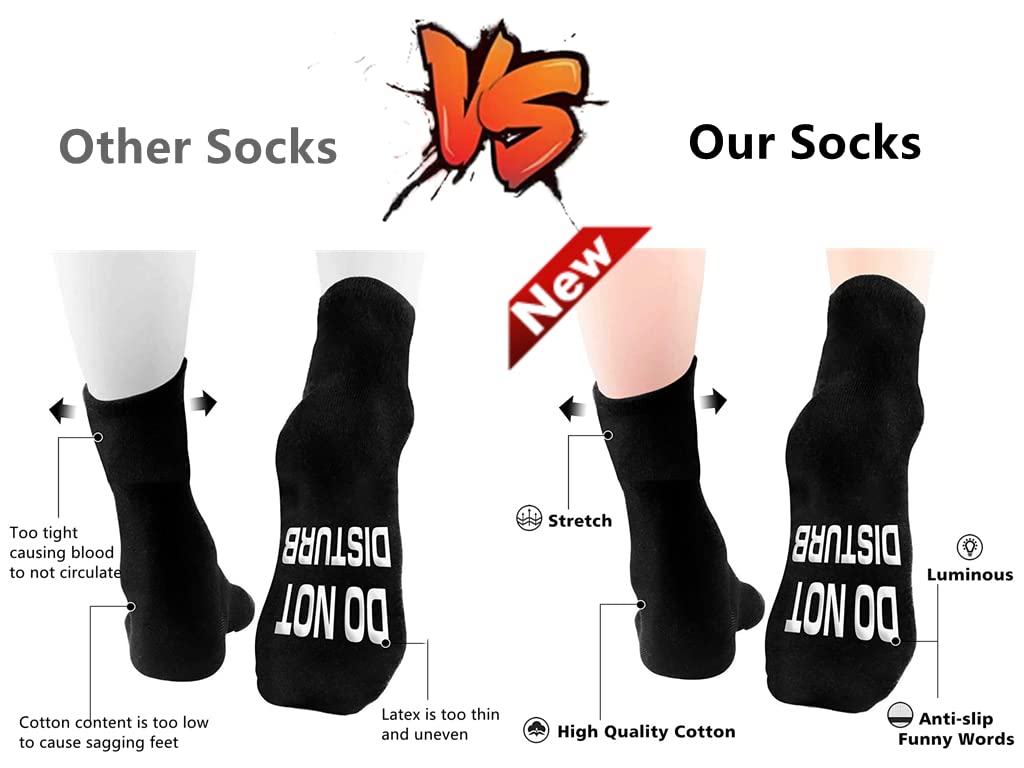 Gaming Socks Do Not Disturb I'm Novelty Boys for Men Women Gamer Youth