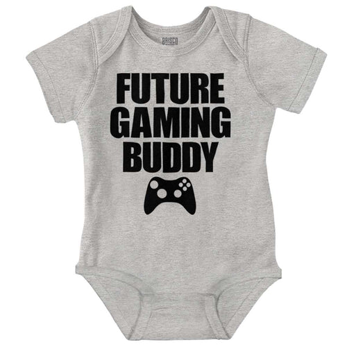 Brisco Brands Future Gaming Buddy Gamer Dad Joke Baby Romper Boys or Girls