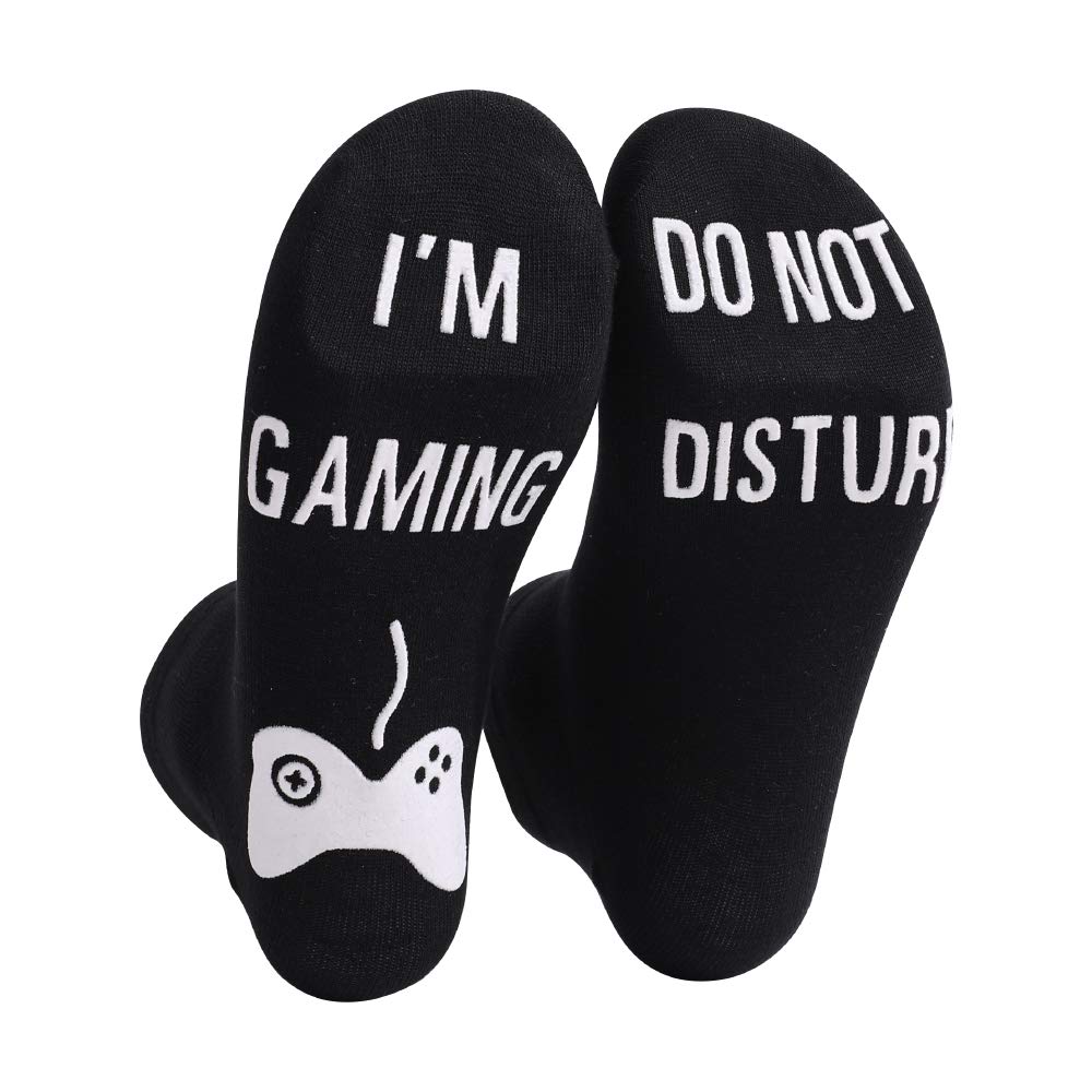Gaming Socks Do Not Disturb I'm Novelty Boys for Men Women Gamer Youth