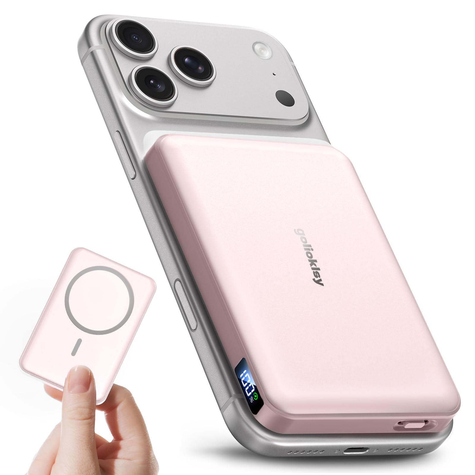 for Magsafe Portable Charger, Power Bank, 10000mAh Wireless Magnetic with Type-C 20W PD Fast Charging, LED Display for Magsafe Battery Pack,Wireless Portable Charger for iPhone 17/16/15/14 all Series