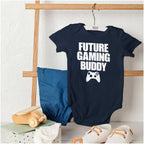 Brisco Brands Future Gaming Buddy Gamer Dad Joke Baby Romper Boys or Girls