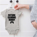 Brisco Brands Future Gaming Buddy Gamer Dad Joke Baby Romper Boys or Girls