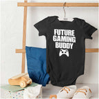Brisco Brands Future Gaming Buddy Gamer Dad Joke Baby Romper Boys or Girls