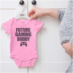 Brisco Brands Future Gaming Buddy Gamer Dad Joke Baby Romper Boys or Girls