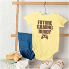 Brisco Brands Future Gaming Buddy Gamer Dad Joke Baby Romper Boys or Girls