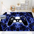 Gaming Rug - Video Game Area Rugs for Boys Teens Gamer Rug for Boys Room Gamer Controller Gamepad Pattern Carpet Floor Mat Bathroom Mat for Livingroom