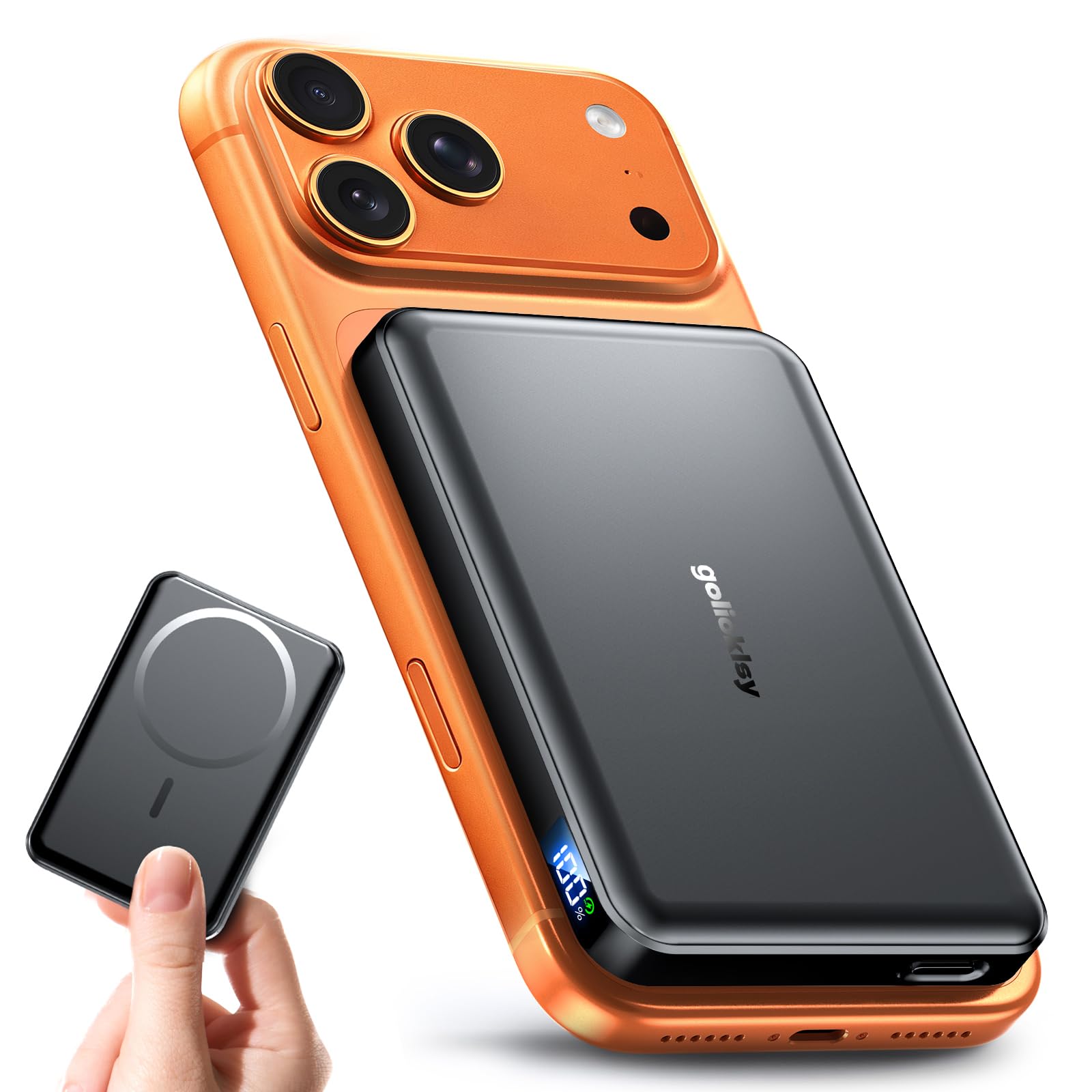 for Magsafe Portable Charger, Power Bank, 10000mAh Wireless Magnetic with Type-C 20W PD Fast Charging, LED Display for Magsafe Battery Pack,Wireless Portable Charger for iPhone 17/16/15/14 all Series