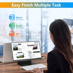 WGK 15.6 inch Portable Monitor 1080P FHD Travel Display HDMI/USB-C Compatible with Laptops, Desktops, Phones, PS, Mac, Xbox, Switch, and Other Gaming Devices Includes Stand and Speakers VESA