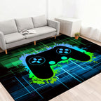 Gaming Rug - Video Game Area Rugs for Boys Teens Gamer Rug for Boys Room Gamer Controller Gamepad Pattern Carpet Floor Mat Bathroom Mat for Livingroom