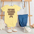 Brisco Brands Future Gaming Buddy Gamer Dad Joke Baby Romper Boys or Girls