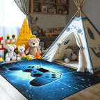 Gaming Rug - Video Game Area Rugs for Boys Teens Gamer Rug for Boys Room Gamer Controller Gamepad Pattern Carpet Floor Mat Bathroom Mat for Livingroom