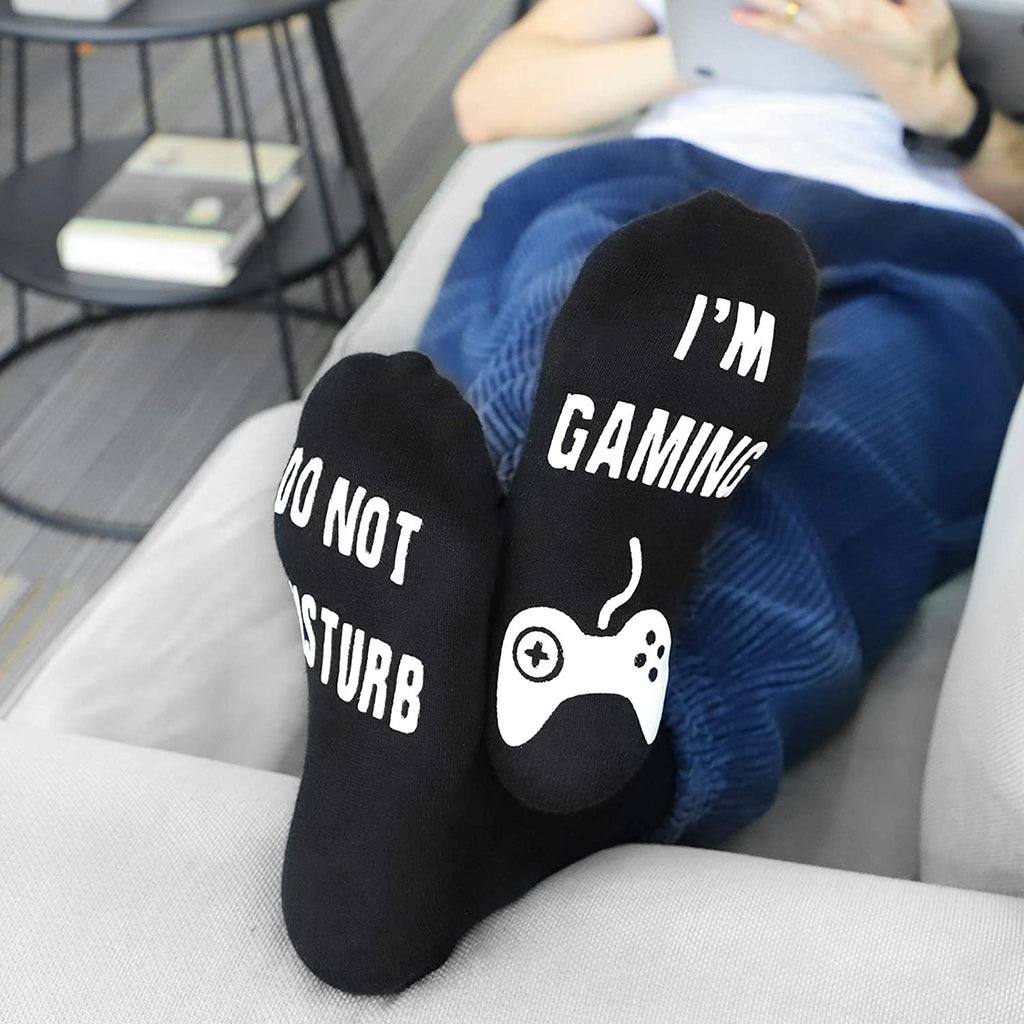 Gaming Socks Do Not Disturb I'm Novelty Boys for Men Women Gamer Youth