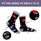 Kelool Fathers Day Dad Gifts for Men Dad Funny Do Not Disturb I'm Gaming Socks Funny Gifts For Men From Son Kids Teen Boys