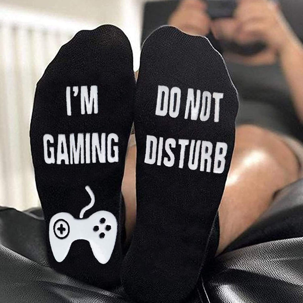Gaming Socks Do Not Disturb I'm Novelty Boys for Men Women Gamer Youth