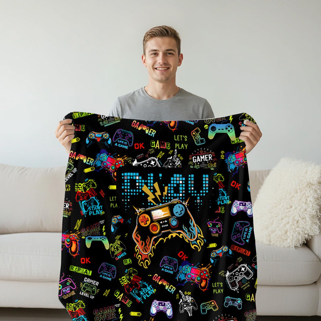 Gaming Gifts for Gamers, Cool Wearable Blanket Hoodie for Men Teen Son Dad, Oversized Hoodie Blanket Gifts for Game Player, Gifts for Birthday Valentines Day Christmas