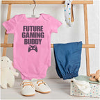 Brisco Brands Future Gaming Buddy Gamer Dad Joke Baby Romper Boys or Girls