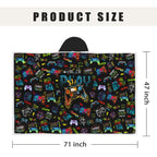Gaming Gifts for Gamers, Cool Wearable Blanket Hoodie for Men Teen Son Dad, Oversized Hoodie Blanket Gifts for Game Player, Gifts for Birthday Valentines Day Christmas