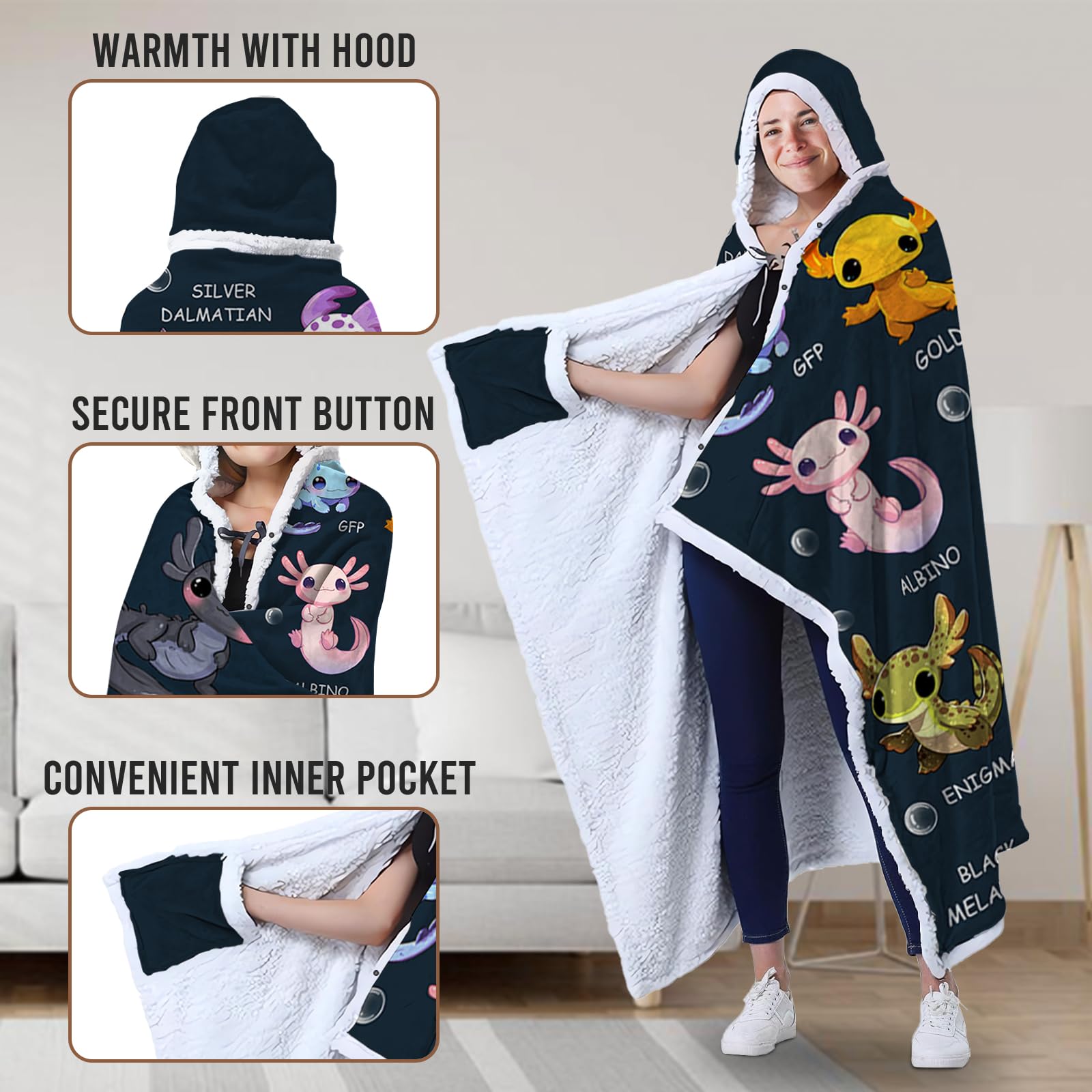Gaming Gifts for Gamers, Cool Wearable Blanket Hoodie for Men Teen Son Dad, Oversized Hoodie Blanket Gifts for Game Player, Gifts for Birthday Valentines Day Christmas