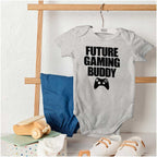 Brisco Brands Future Gaming Buddy Gamer Dad Joke Baby Romper Boys or Girls