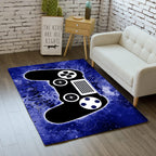 Gaming Rug - Video Game Area Rugs for Boys Teens Gamer Rug for Boys Room Gamer Controller Gamepad Pattern Carpet Floor Mat Bathroom Mat for Livingroom