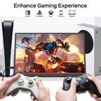 WGK 15.6 inch Portable Monitor 1080P FHD Travel Display HDMI/USB-C Compatible with Laptops, Desktops, Phones, PS, Mac, Xbox, Switch, and Other Gaming Devices Includes Stand and Speakers VESA