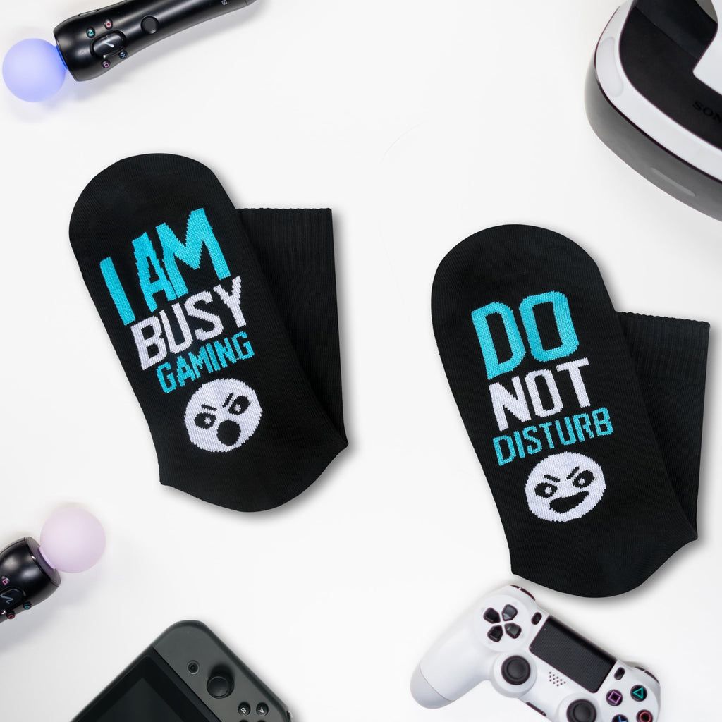 Kelool Fathers Day Dad Gifts for Men Dad Funny Do Not Disturb I'm Gaming Socks Funny Gifts For Men From Son Kids Teen Boys