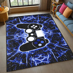 Gaming Rug - Video Game Area Rugs for Boys Teens Gamer Rug for Boys Room Gamer Controller Gamepad Pattern Carpet Floor Mat Bathroom Mat for Livingroom