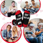 Kelool Fathers Day Dad Gifts for Men Dad Funny Do Not Disturb I'm Gaming Socks Funny Gifts For Men From Son Kids Teen Boys