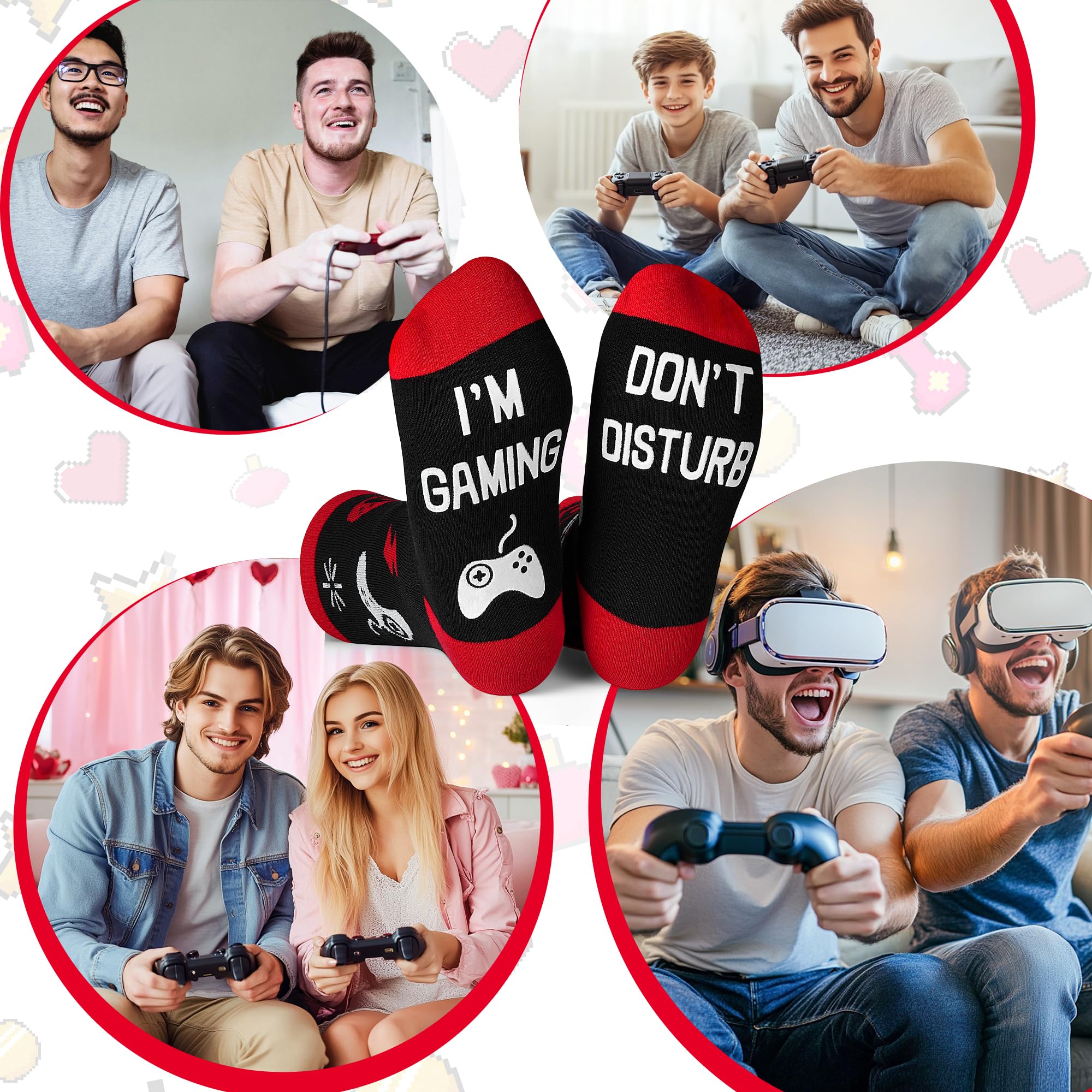 Kelool Fathers Day Dad Gifts for Men Dad Funny Do Not Disturb I'm Gaming Socks Funny Gifts For Men From Son Kids Teen Boys