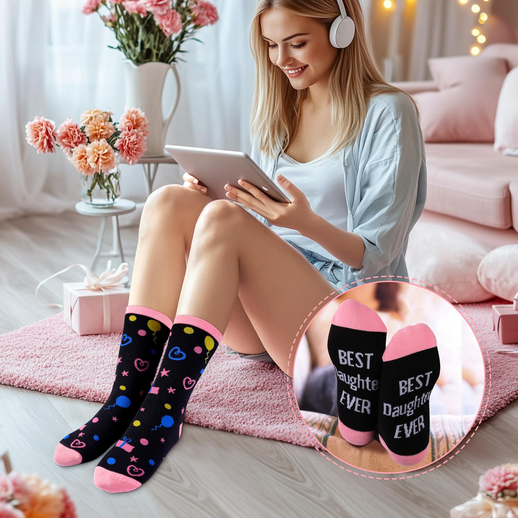 Kelool Fathers Day Dad Gifts for Men Dad Funny Do Not Disturb I'm Gaming Socks Funny Gifts For Men From Son Kids Teen Boys