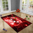 Gaming Rug - Video Game Area Rugs for Boys Teens Gamer Rug for Boys Room Gamer Controller Gamepad Pattern Carpet Floor Mat Bathroom Mat for Livingroom