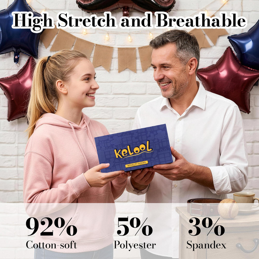 Kelool Fathers Day Dad Gifts for Men Dad Funny Do Not Disturb I'm Gaming Socks Funny Gifts For Men From Son Kids Teen Boys