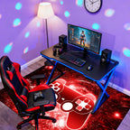 Gaming Rug - Video Game Area Rugs for Boys Teens Gamer Rug for Boys Room Gamer Controller Gamepad Pattern Carpet Floor Mat Bathroom Mat for Livingroom