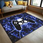 Gaming Rug - Video Game Area Rugs for Boys Teens Gamer Rug for Boys Room Gamer Controller Gamepad Pattern Carpet Floor Mat Bathroom Mat for Livingroom