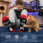 Kelool Fathers Day Dad Gifts for Men Dad Funny Do Not Disturb I'm Gaming Socks Funny Gifts For Men From Son Kids Teen Boys