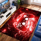 Gaming Rug - Video Game Area Rugs for Boys Teens Gamer Rug for Boys Room Gamer Controller Gamepad Pattern Carpet Floor Mat Bathroom Mat for Livingroom