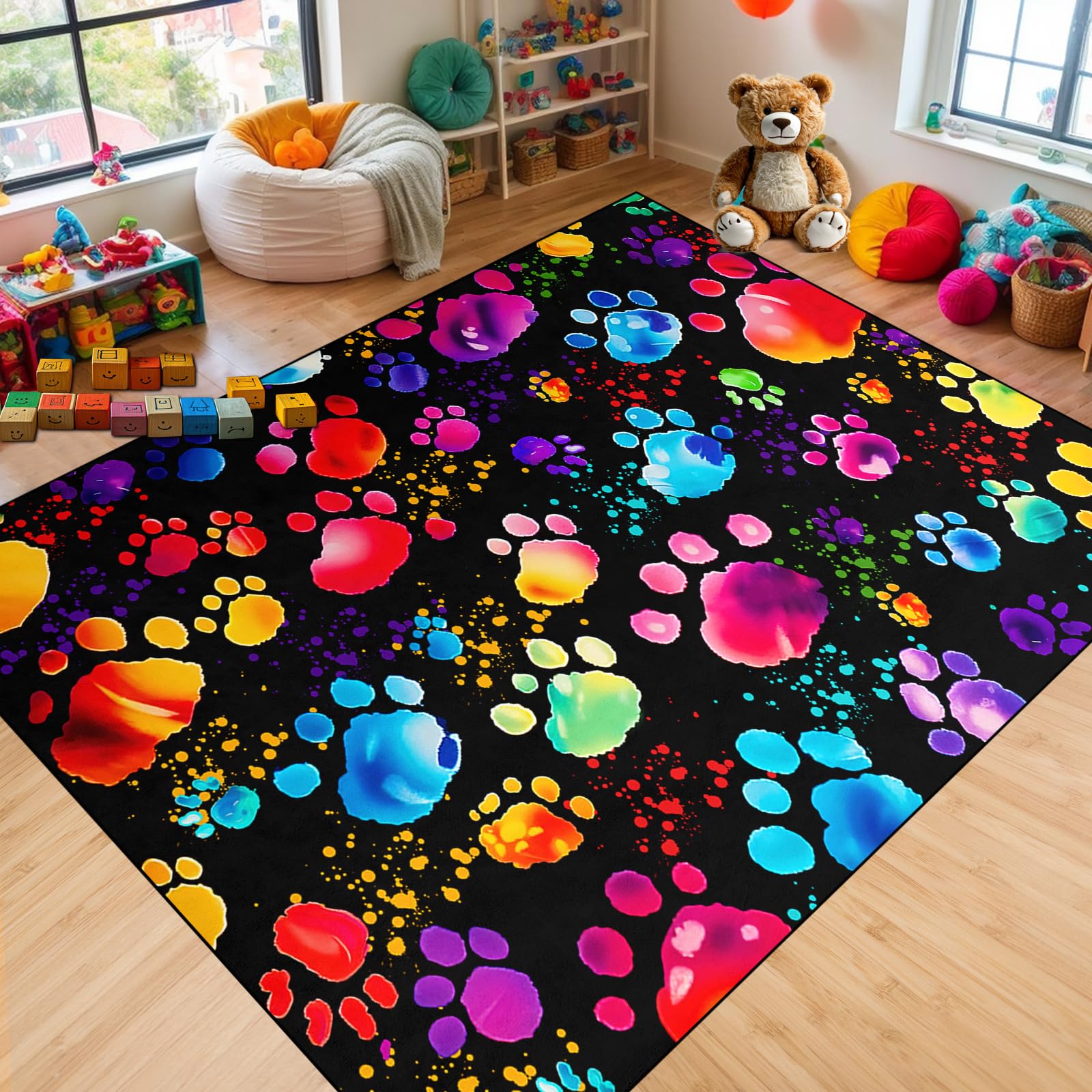 Gaming Rug - Video Game Area Rugs for Boys Teens Gamer Rug for Boys Room Gamer Controller Gamepad Pattern Carpet Floor Mat Bathroom Mat for Livingroom