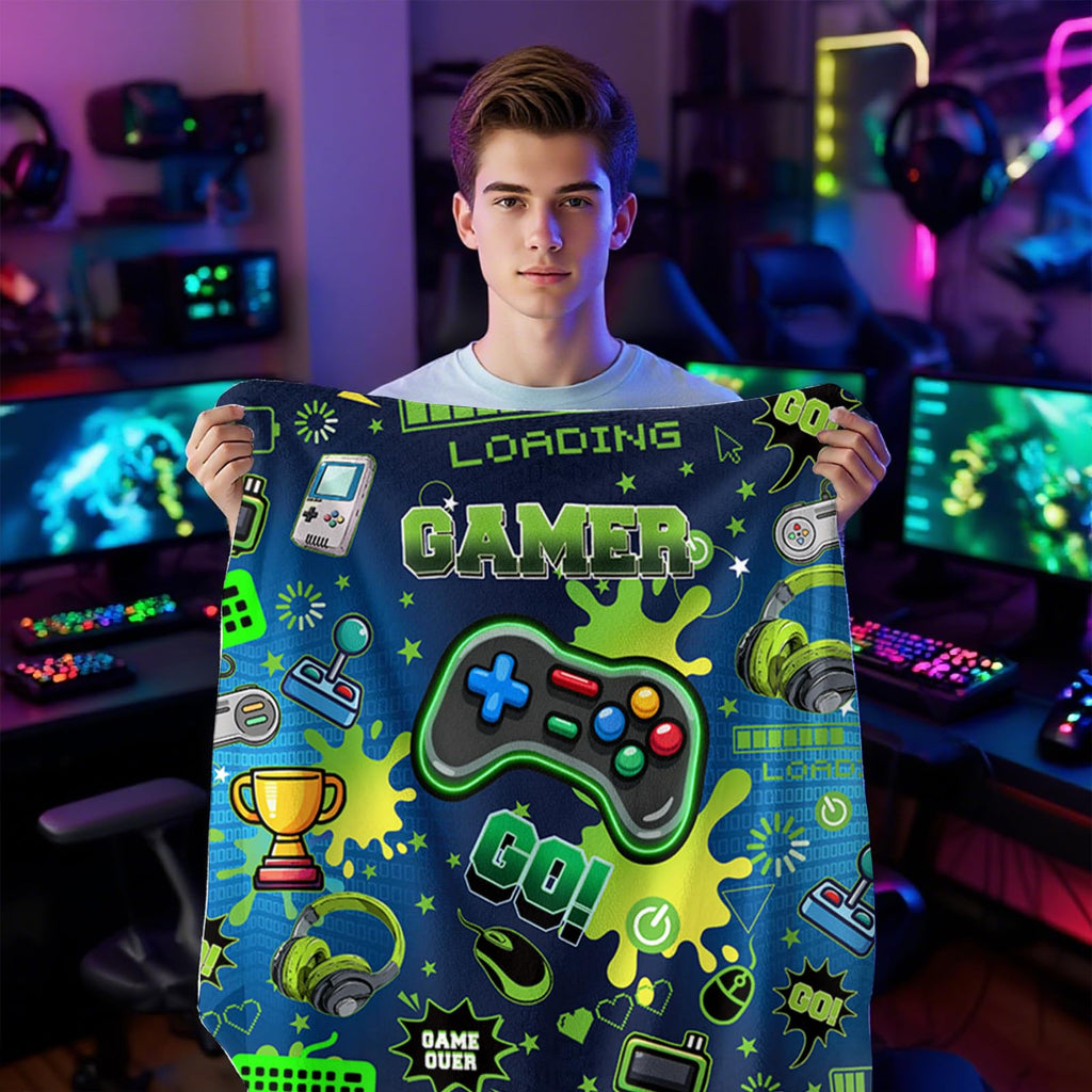 Gaming Gifts for Gamers, Cool Wearable Blanket Hoodie for Men Teen Son Dad, Oversized Hoodie Blanket Gifts for Game Player, Gifts for Birthday Valentines Day Christmas