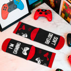 Kelool Fathers Day Dad Gifts for Men Dad Funny Do Not Disturb I'm Gaming Socks Funny Gifts For Men From Son Kids Teen Boys