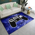 Gaming Rug - Video Game Area Rugs for Boys Teens Gamer Rug for Boys Room Gamer Controller Gamepad Pattern Carpet Floor Mat Bathroom Mat for Livingroom