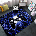 Gaming Rug - Video Game Area Rugs for Boys Teens Gamer Rug for Boys Room Gamer Controller Gamepad Pattern Carpet Floor Mat Bathroom Mat for Livingroom