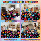 Gaming Rug - Video Game Area Rugs for Boys Teens Gamer Rug for Boys Room Gamer Controller Gamepad Pattern Carpet Floor Mat Bathroom Mat for Livingroom
